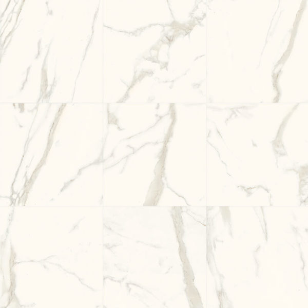 Muse 2 white marble stone wall tile floor grey veining bathroom shower toronto ontario canada