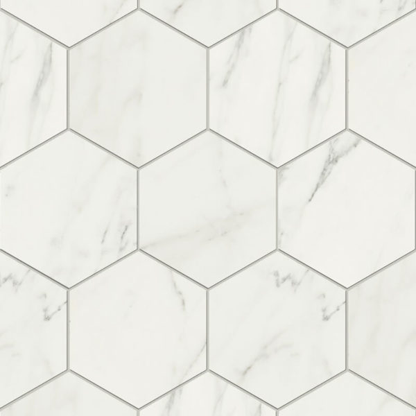 Hexagon kitchen backsplash accent wall tile floor toronto ontario canada