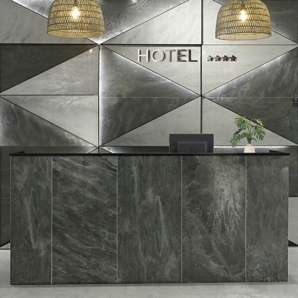 Vulcano Antracite black grey lappato lux stone wall tile floor kitchen backsplash toronto ontario canada